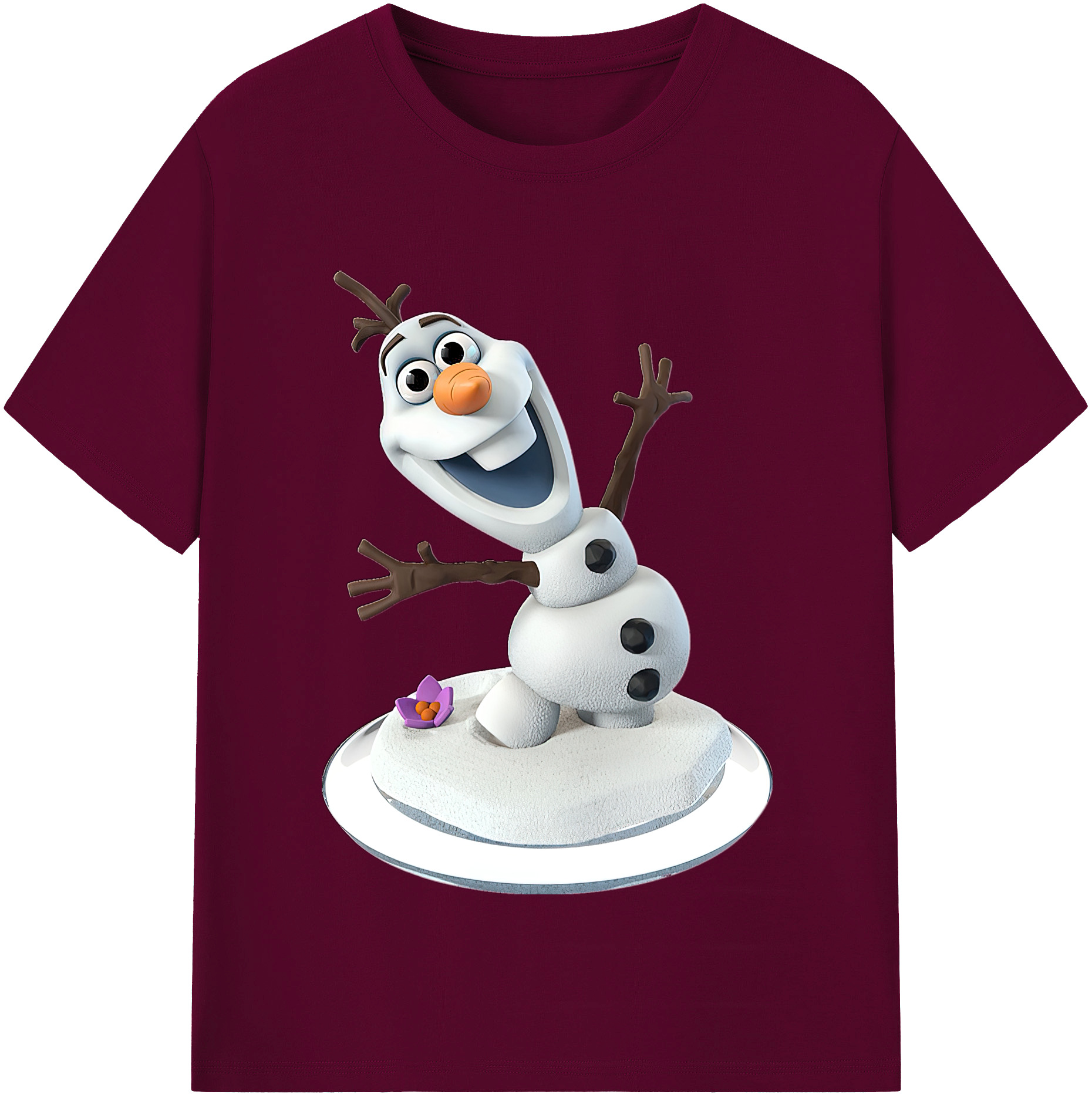（画像用） アナと雪の女王 アンナ エルサ Frozen Anna Elsa レディースカジュアルプリントTシャツ（綿100％）